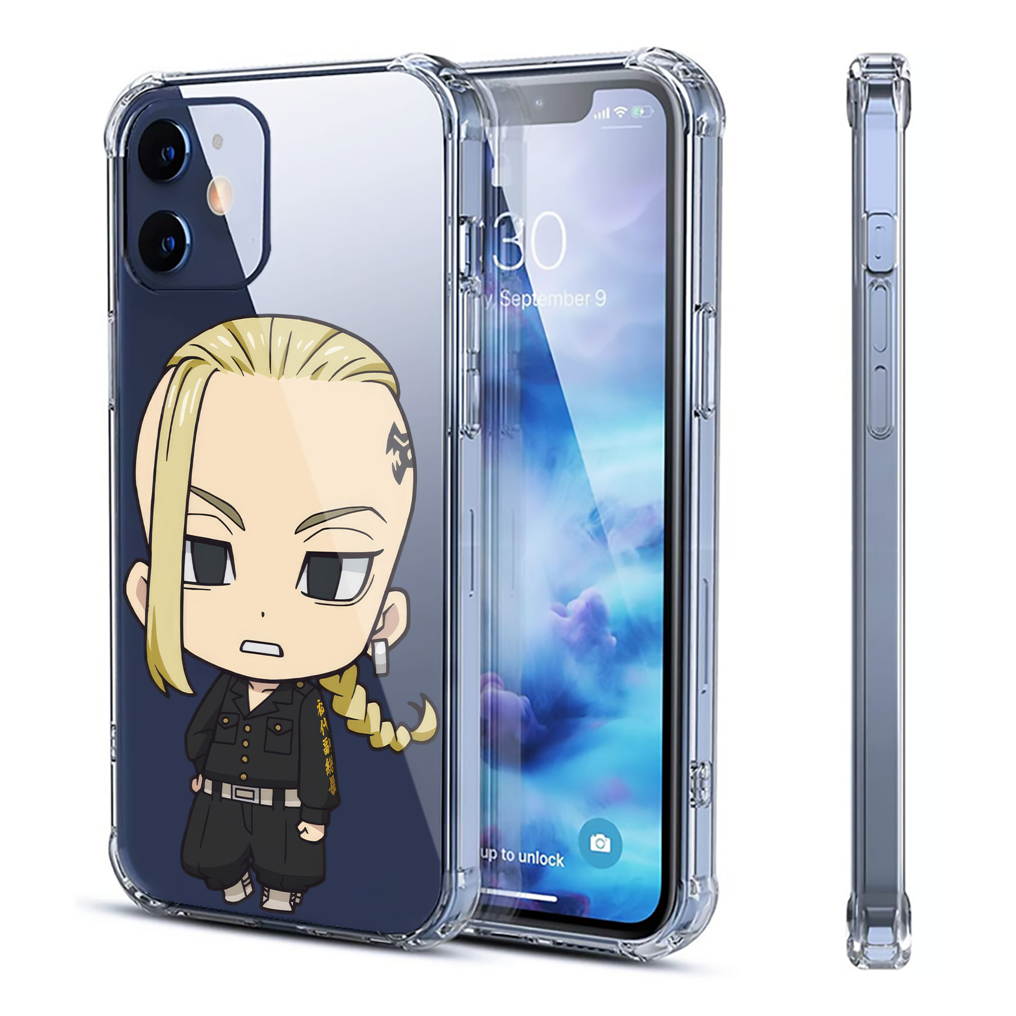 （画像用） 東京リベンジャーズ Tokyo Revengers 【iPhone 12シリーズ対応】透明スマホケース（クリアソフトケース）